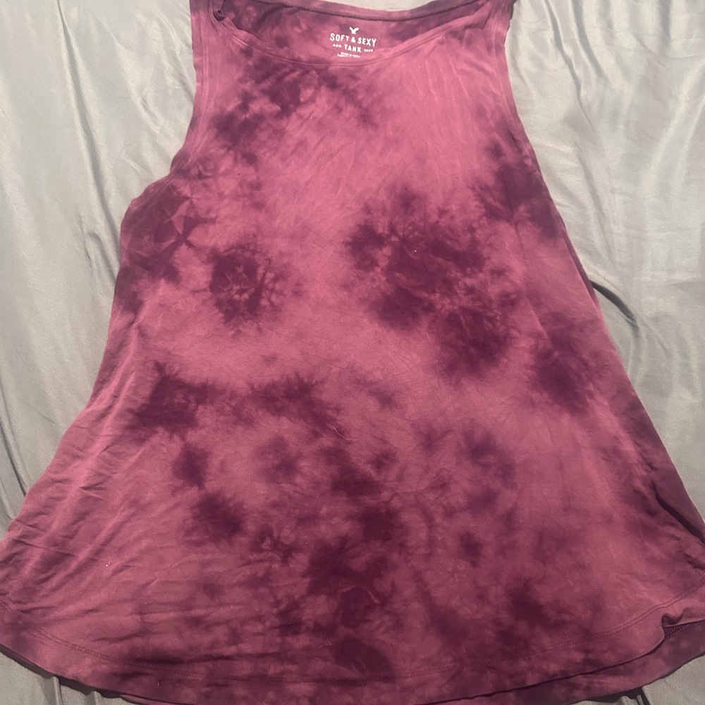 American Eagle Outfitters Tie-Dye Tank Top - Purple